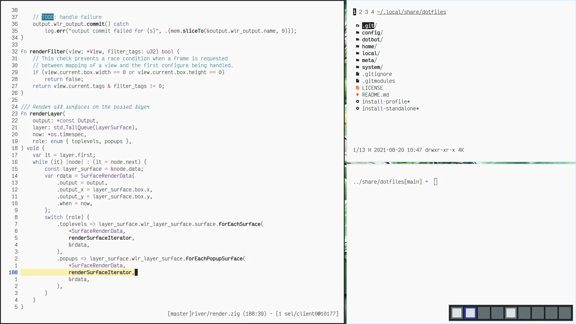 Screenshot 2: Hacking the renderer